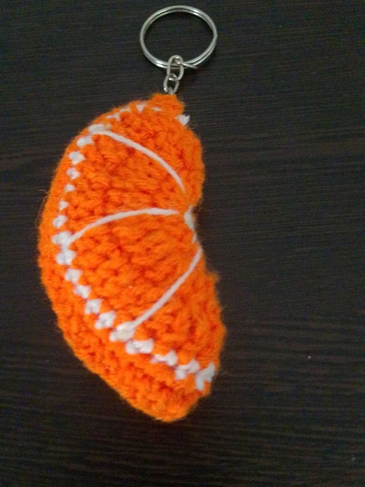 Orange Slice Keychain