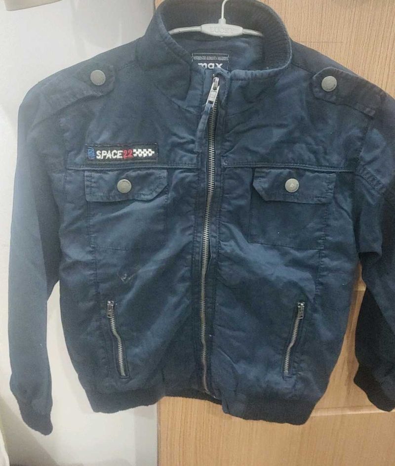 MAX Navy Blue Bomber Jacket