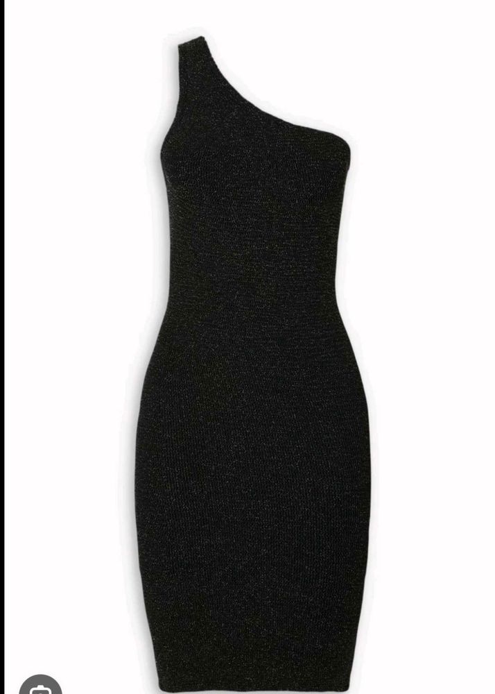 shimmery sexy black bodycon