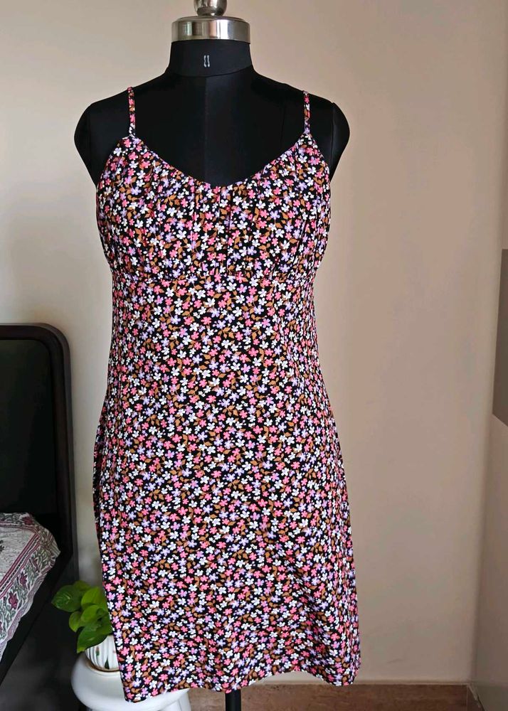 Floral Print Mini Dress