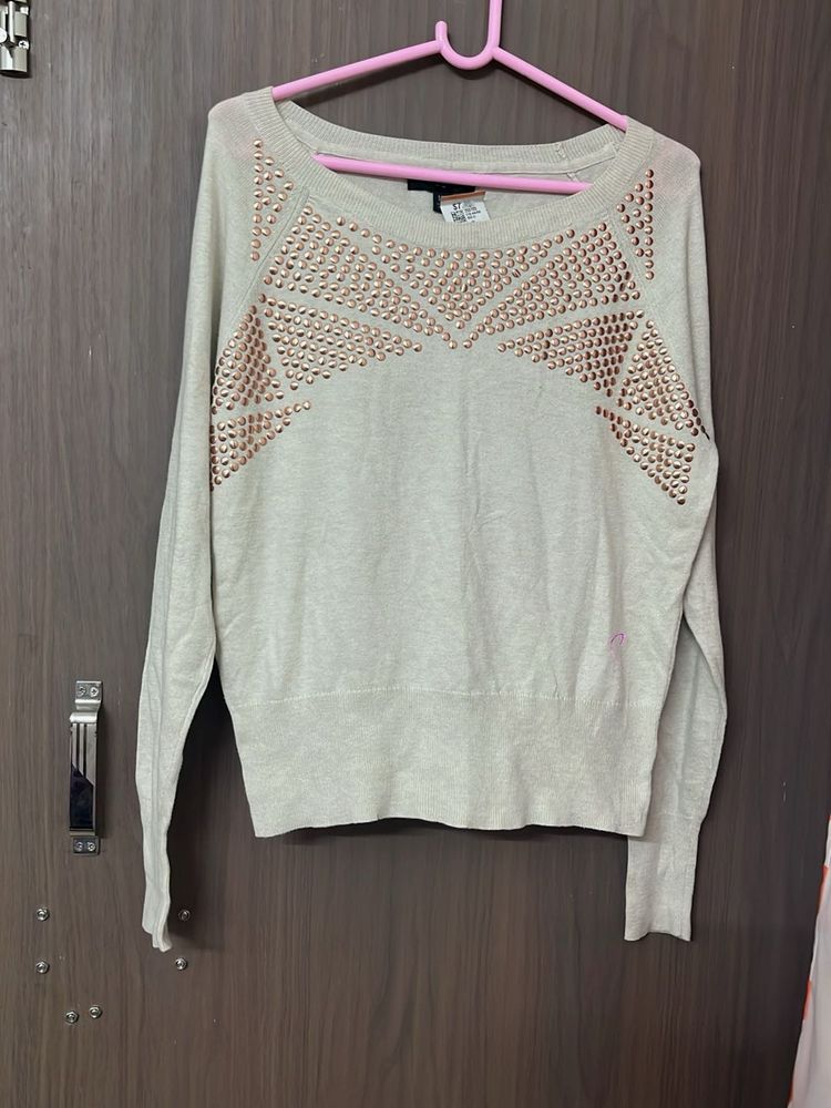 Studded Knit Sweater for m,L and xl
