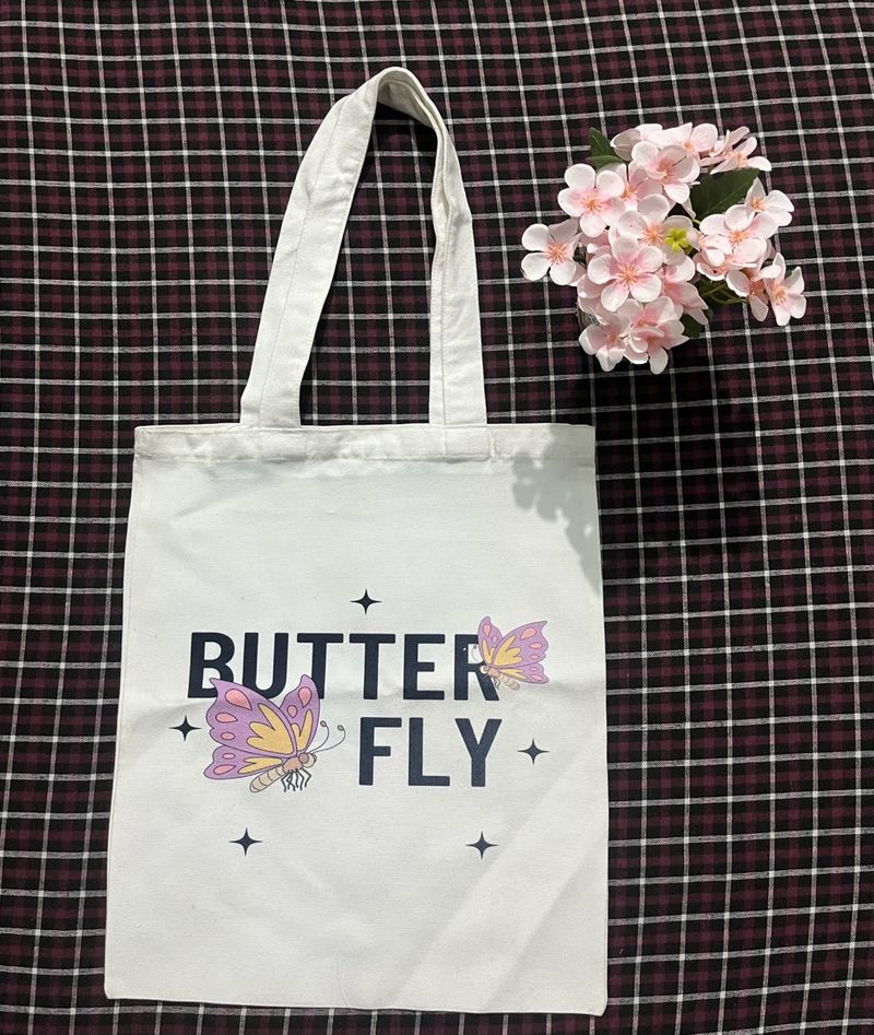Cute Butterfly Tote Bag