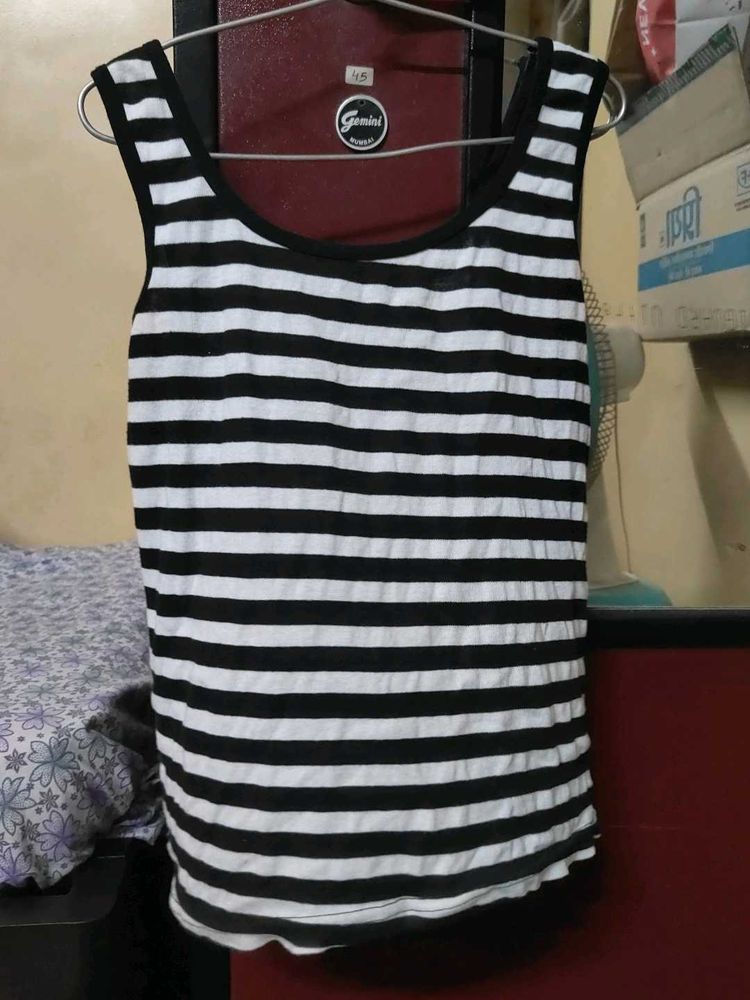 Striped Sleeveless Tank Top