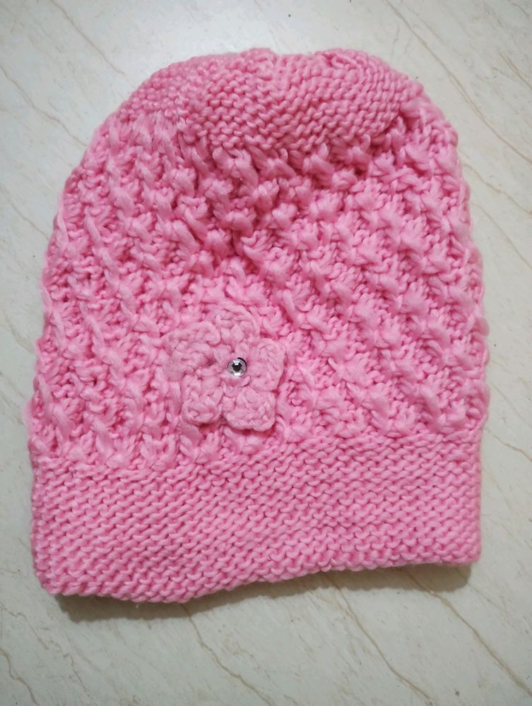 Woolen Winter Cap For Women And Girls 1 Pcs