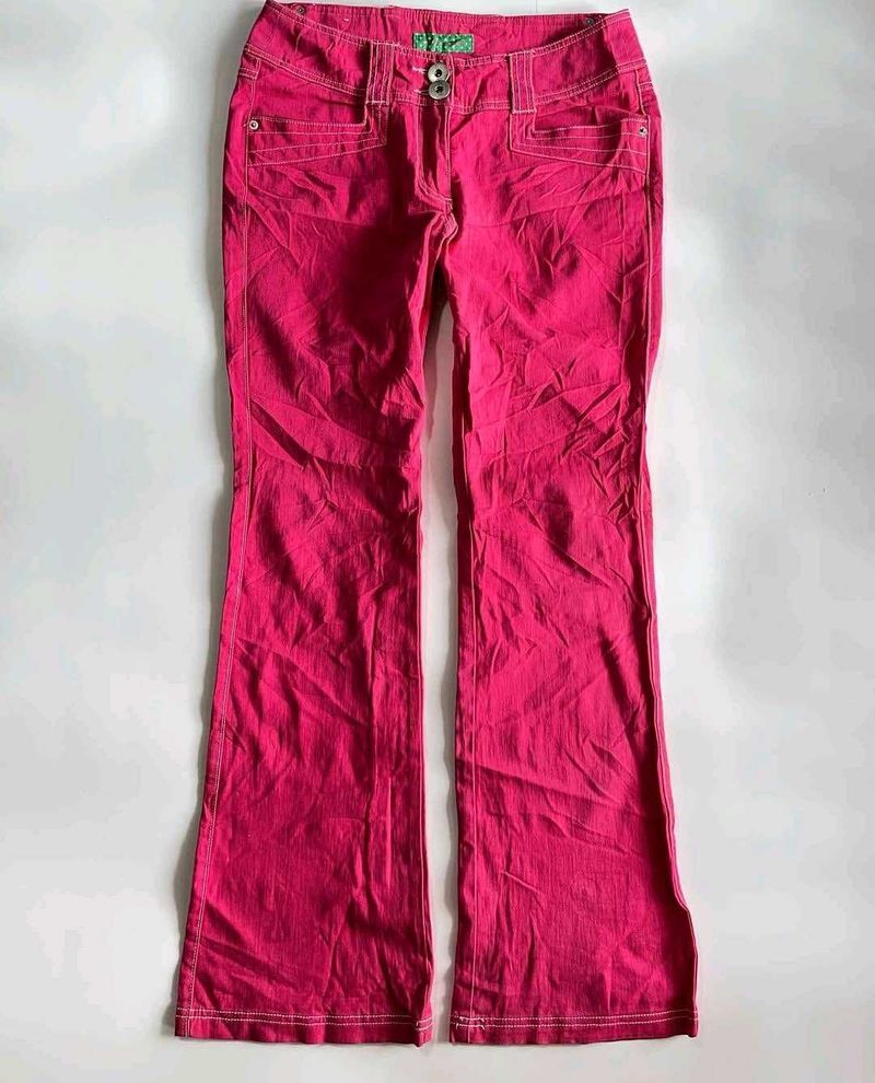 Y2K barbie pink flare denim 💞