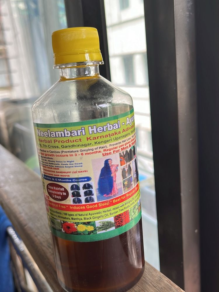 Neelambari Herbal-Ayurveda Adivasi hair Oil.