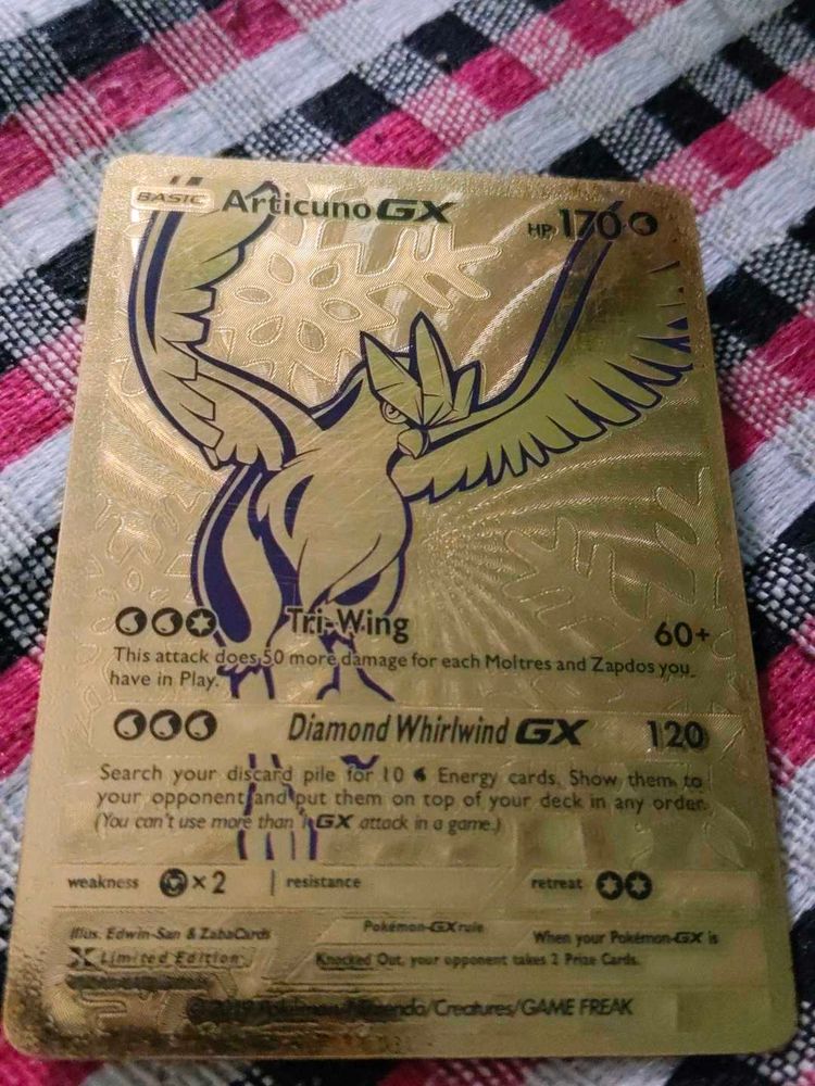 Pokemon Articuno GX Limited Edition Card