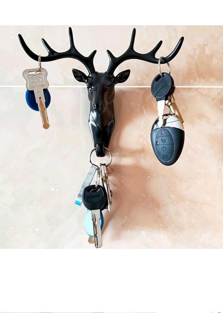 Deer Head Wall Hook Key Holder