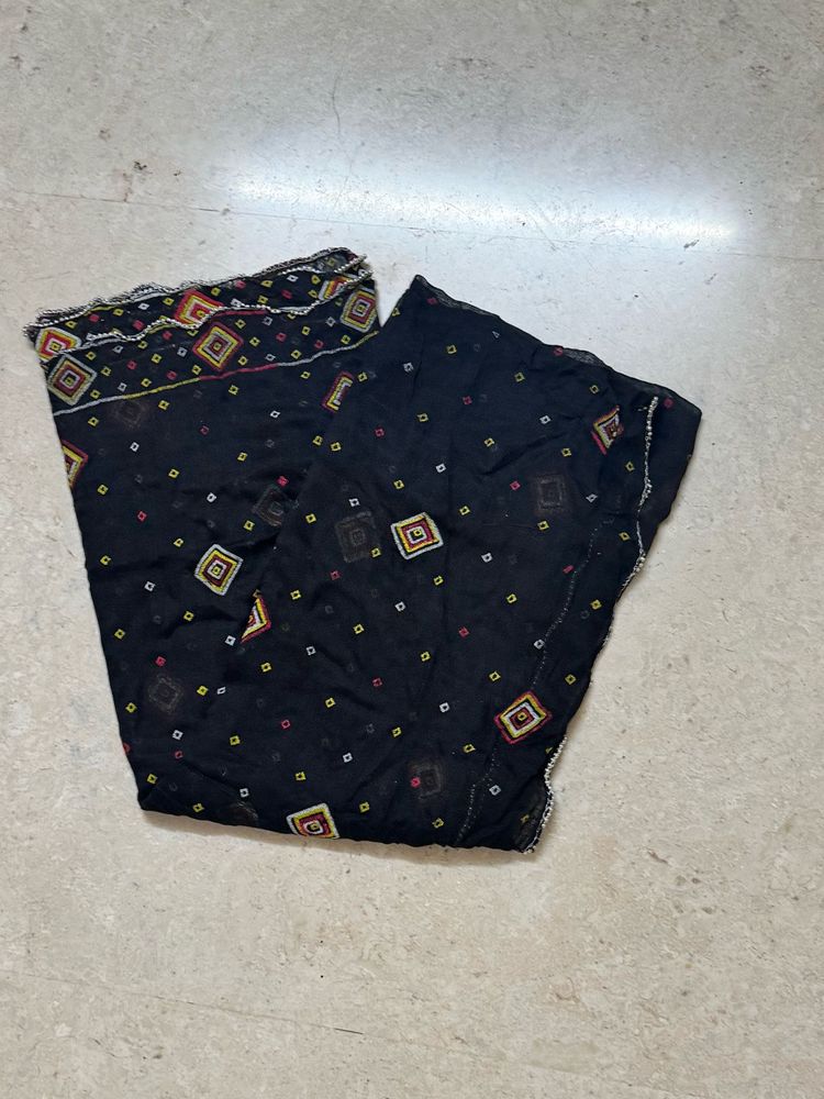 Black Bandhani Navratri Dupatta