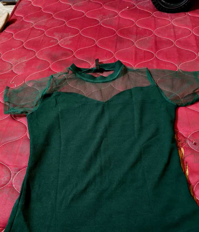 New dark green top upto xl size