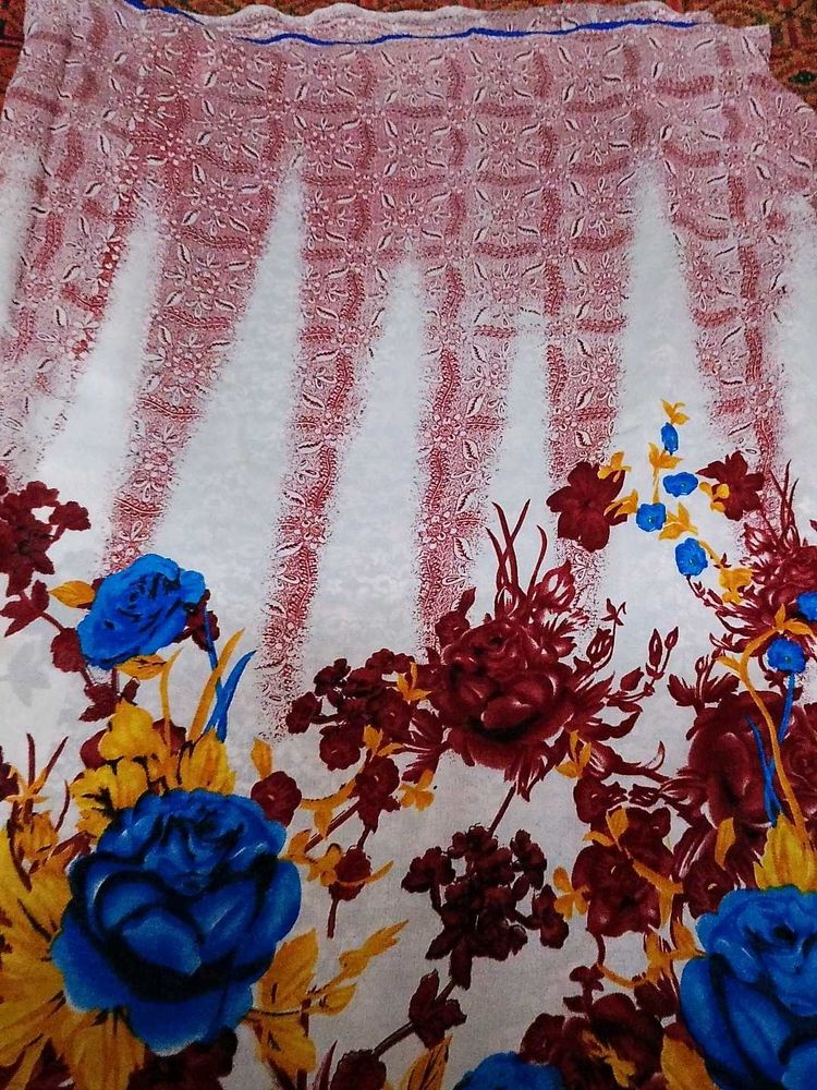 Floral Print Saree