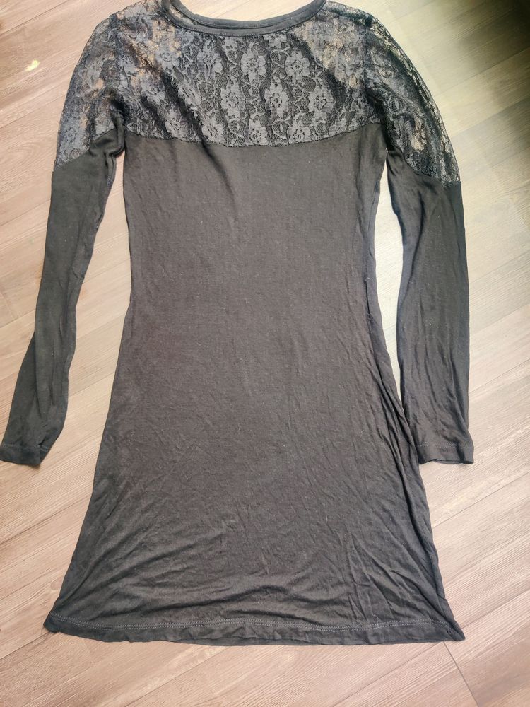 Black Netted Dress