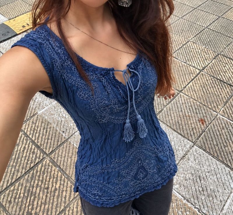Embroidery Kurti Top