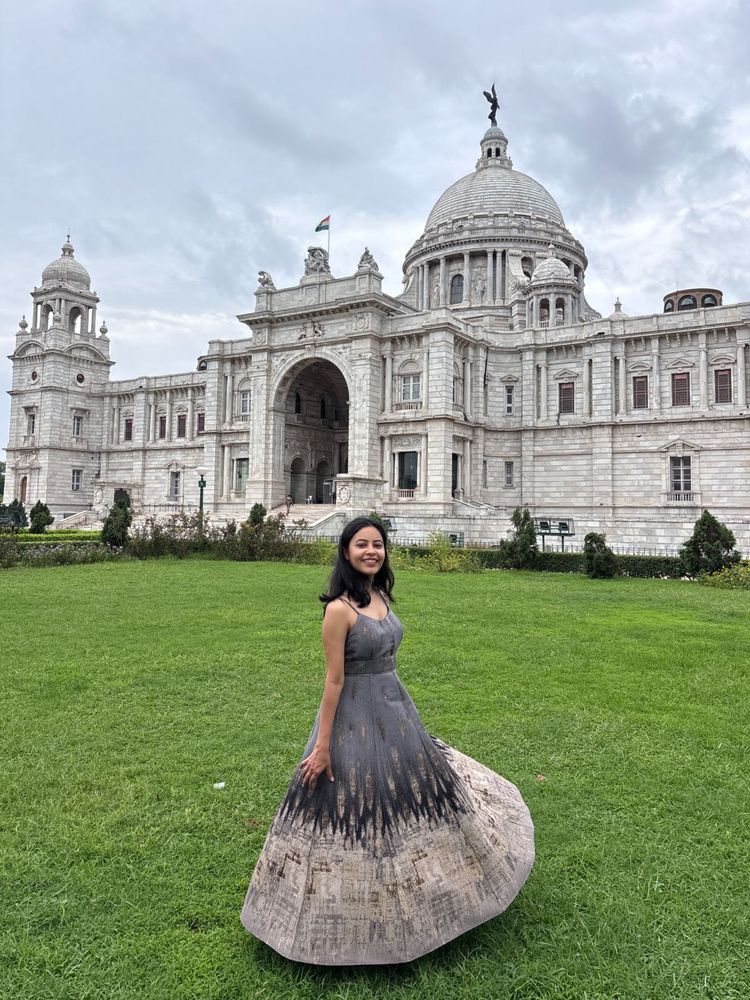 Ritu Kumar Grey Phoebe Long Dress