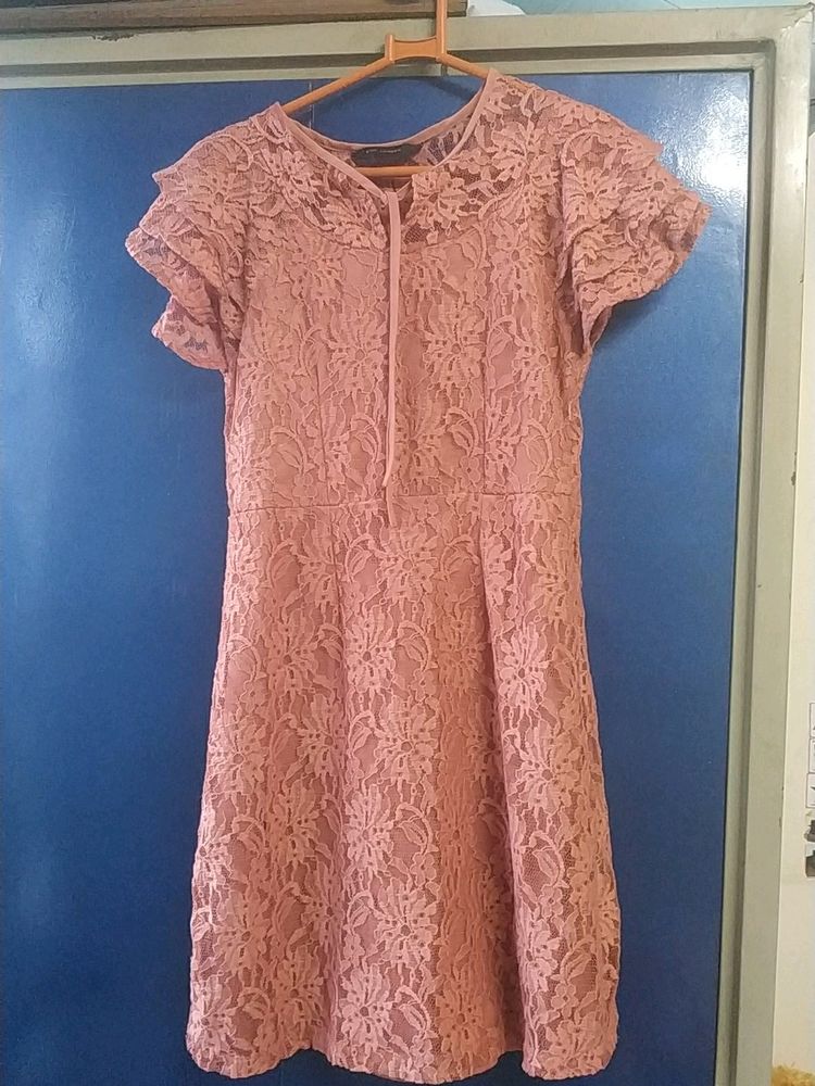 Net Midi Dress