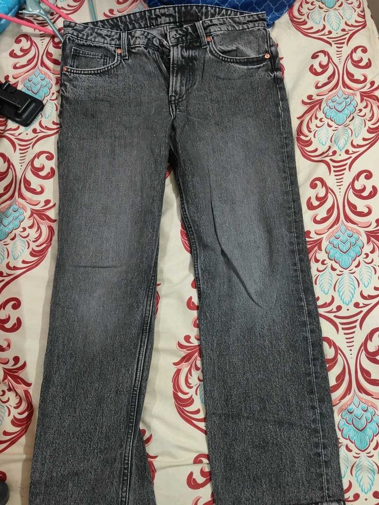 Classic Grey Wash Denim Jeans