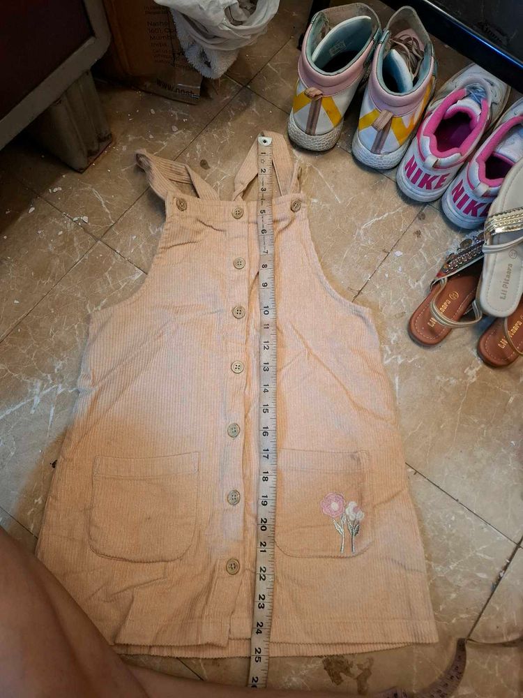Girls' Corduroy Pinafore Dress 6 to 8yr
