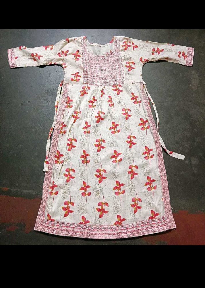 Chic Floral Print Kurta