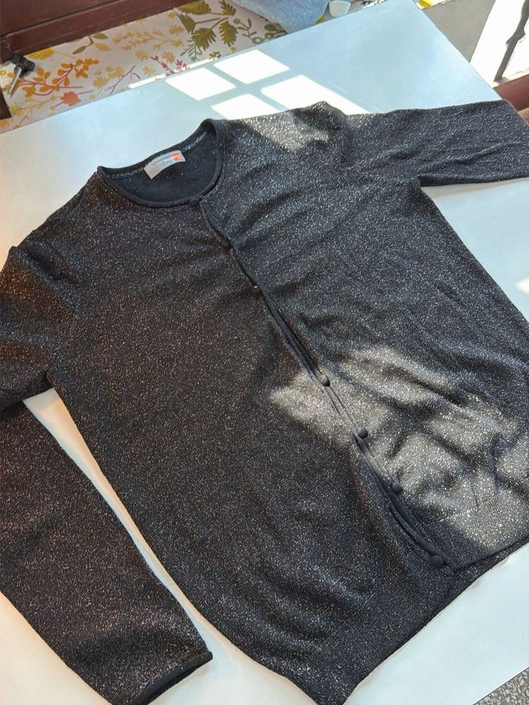 Sparkly Black Cardigan