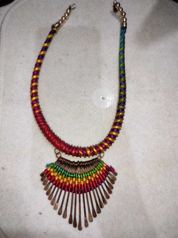 Rainbow Statement Necklace