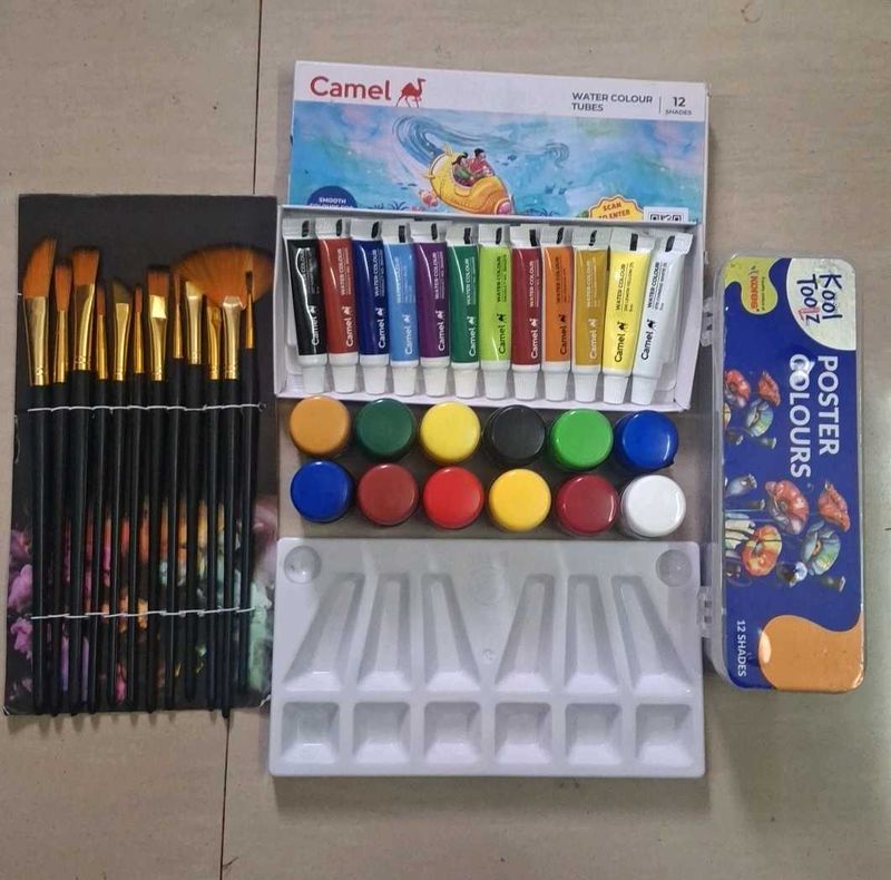 WATER COLOUR TUBES AND POSTER COLOR SET