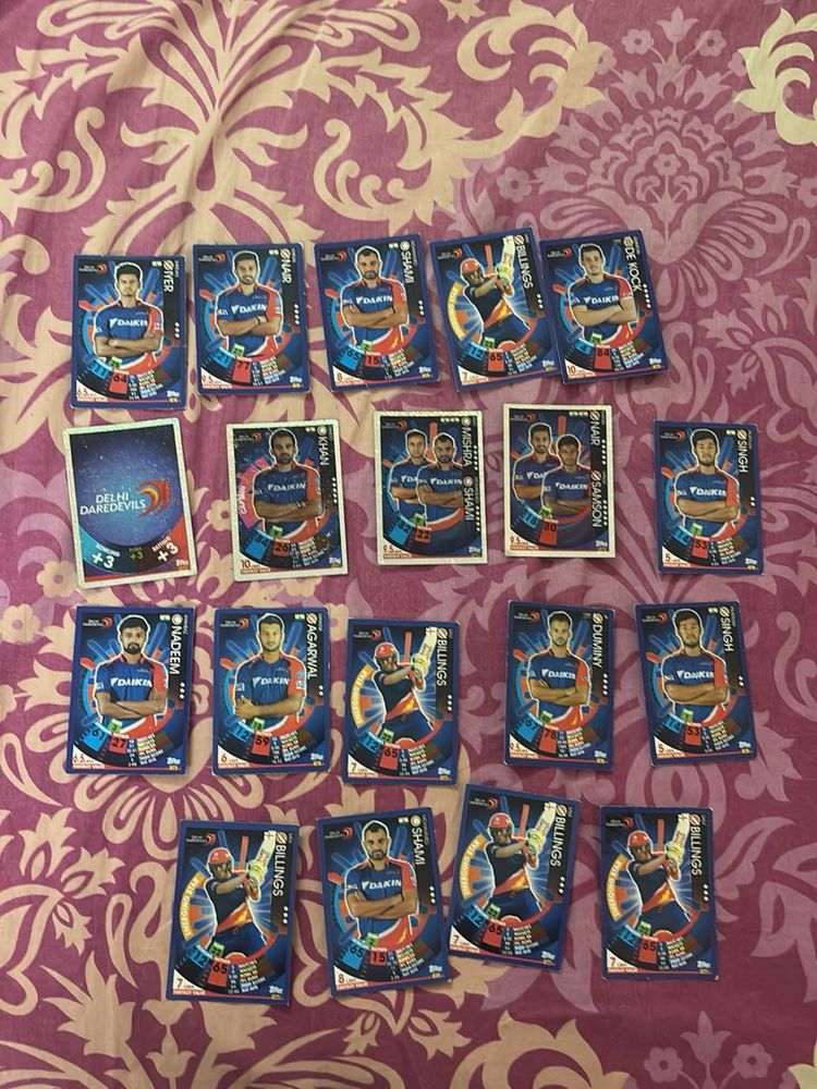 2017 delhi dc cricket attax cards