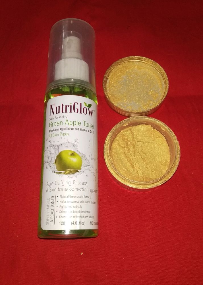 Nutriglow Face Toner, Highlight Powder
