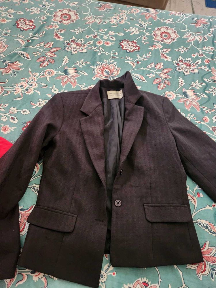 Classic Dark Grey Blazer Summer