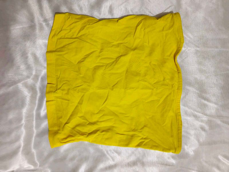Bright Yellow tube top