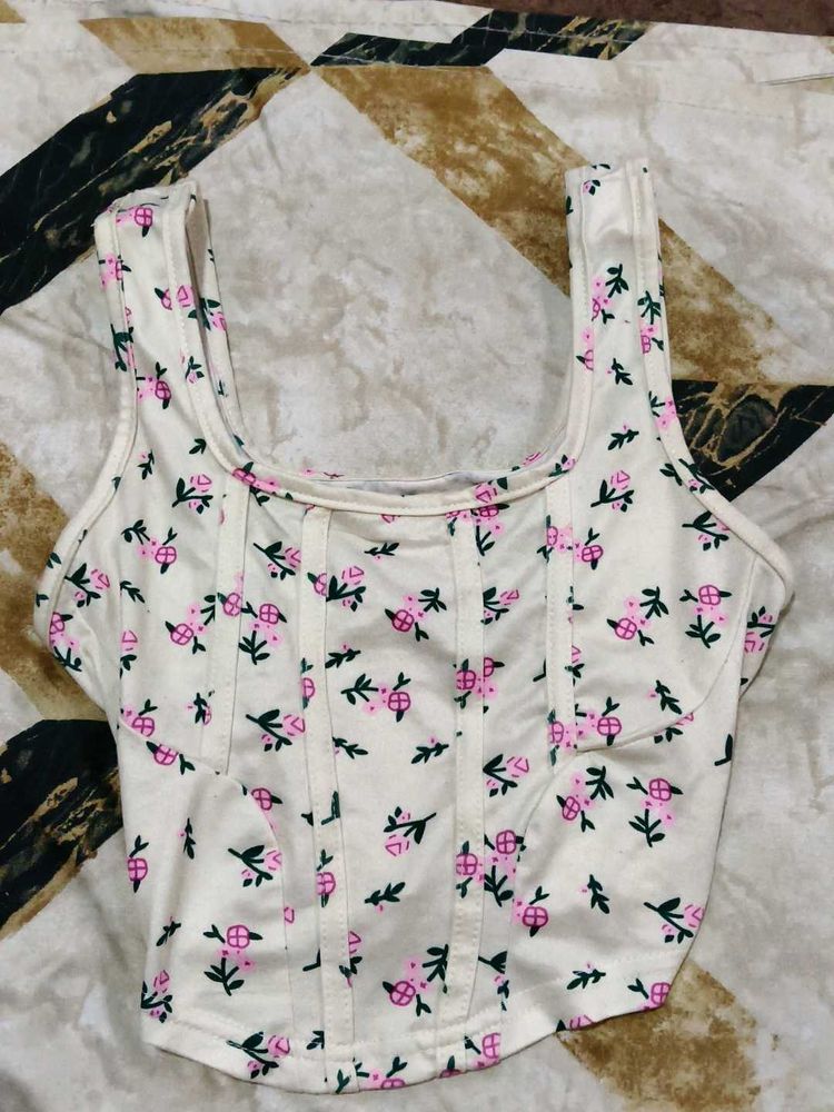 Floral Corset Top
