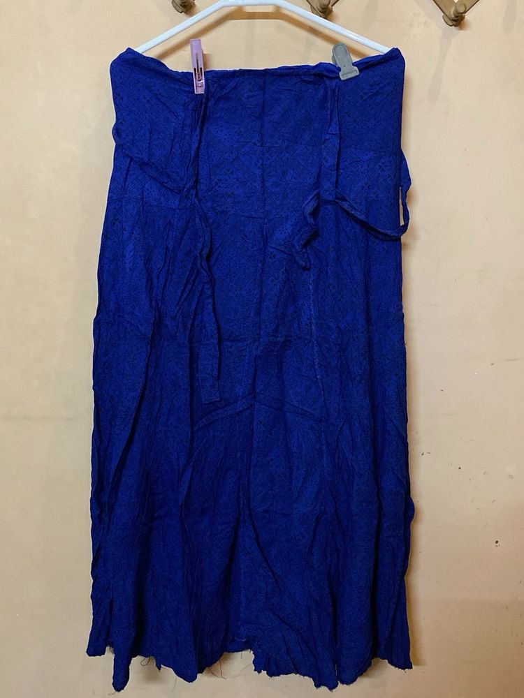 Bohemian Blue Maxi Skirt