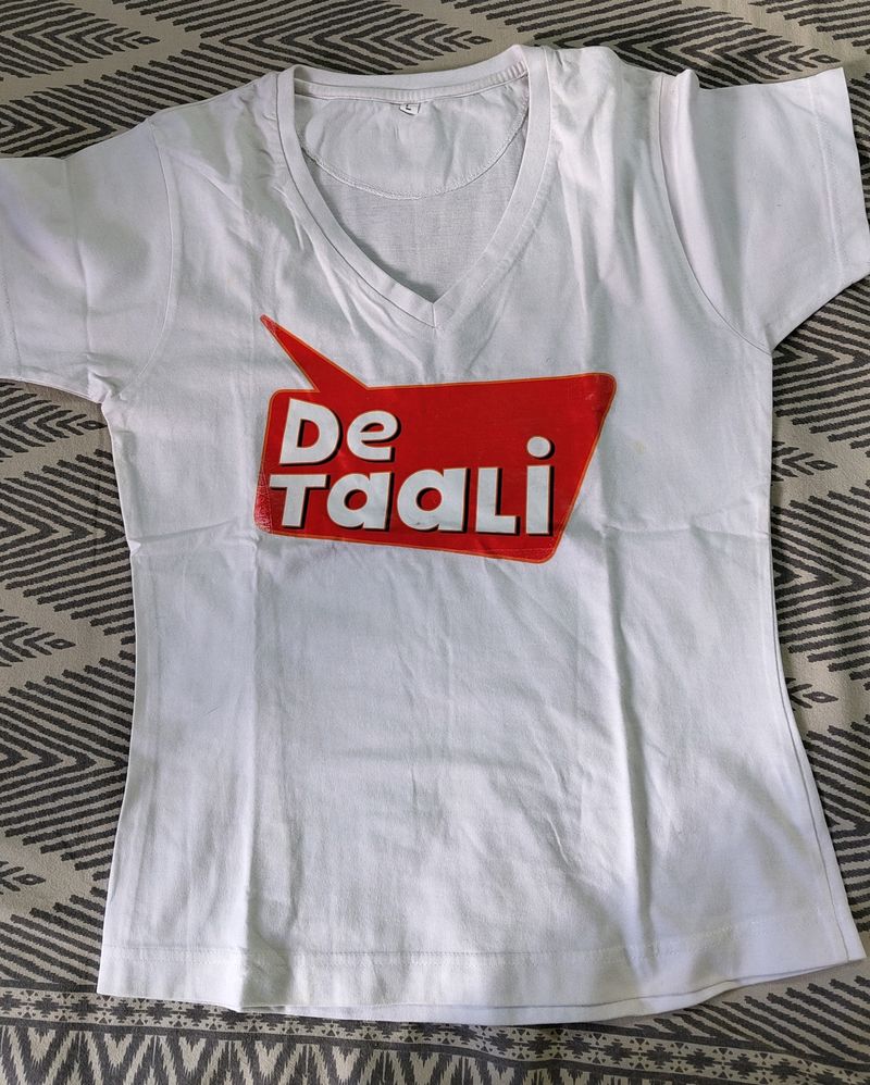 White Branded Tee Used Only Twice
