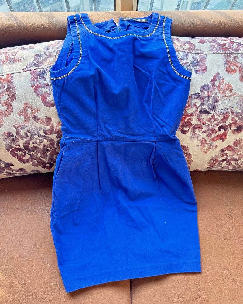 Cobalt Blue Sleeveless Dress