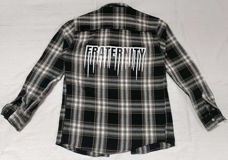 Men's Plaid "FRATERNITY" Shirt