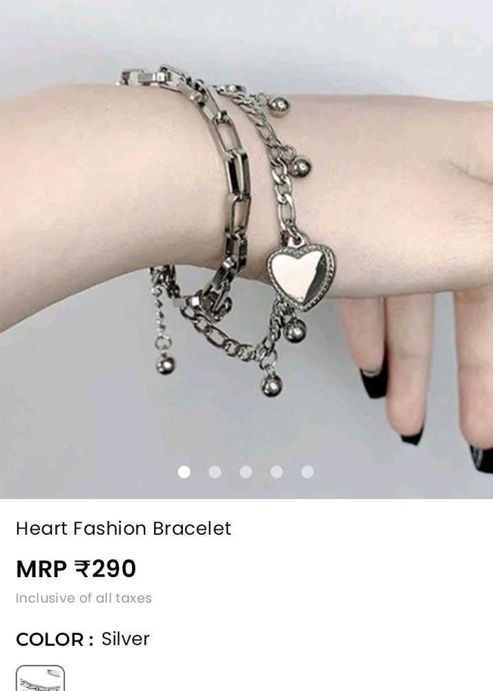 Heart Charm Fashion Bracelet