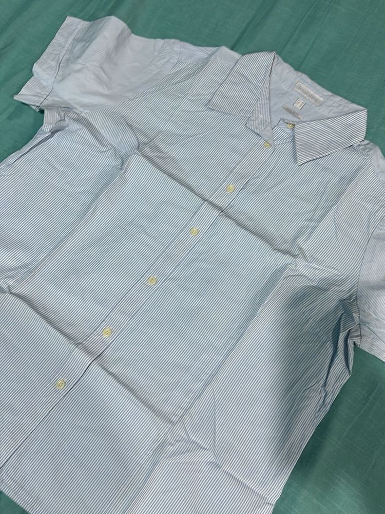 Men's Striped Short Sleeve Shirt