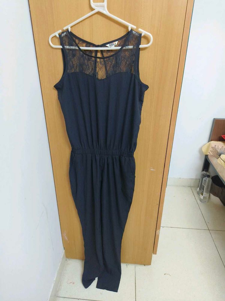 Black Net Jumpsuit