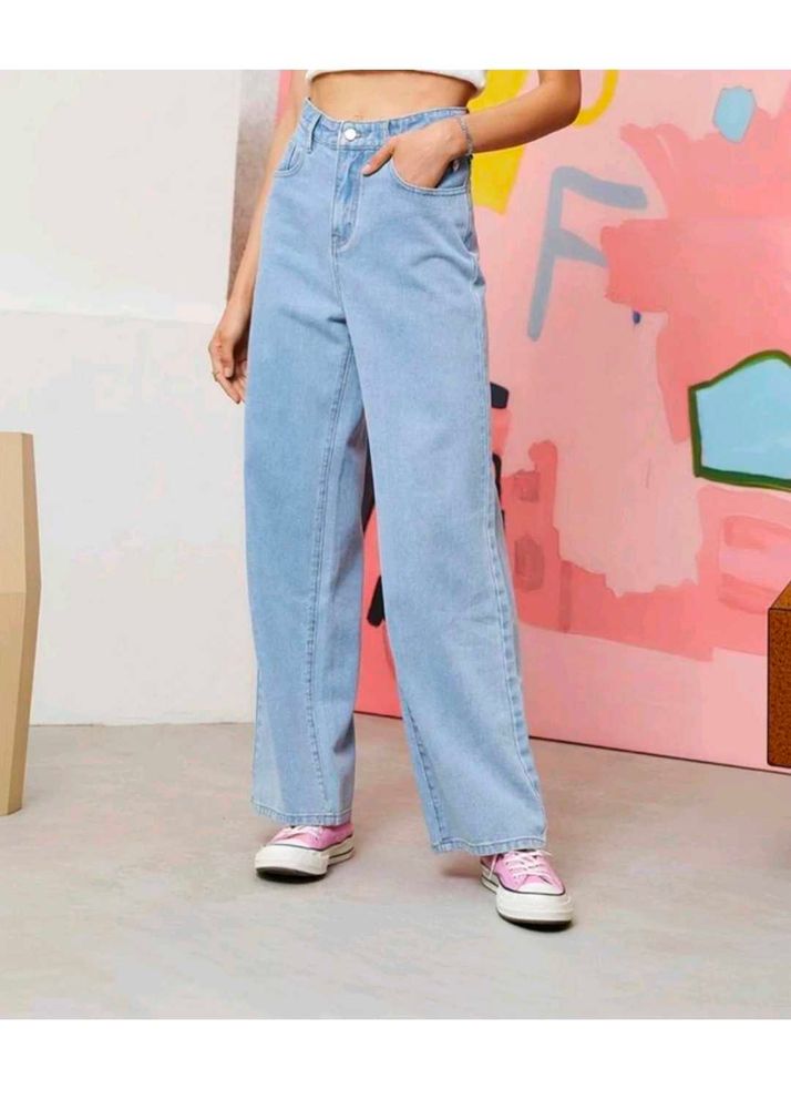 Light Wash Wide Leg Jeans