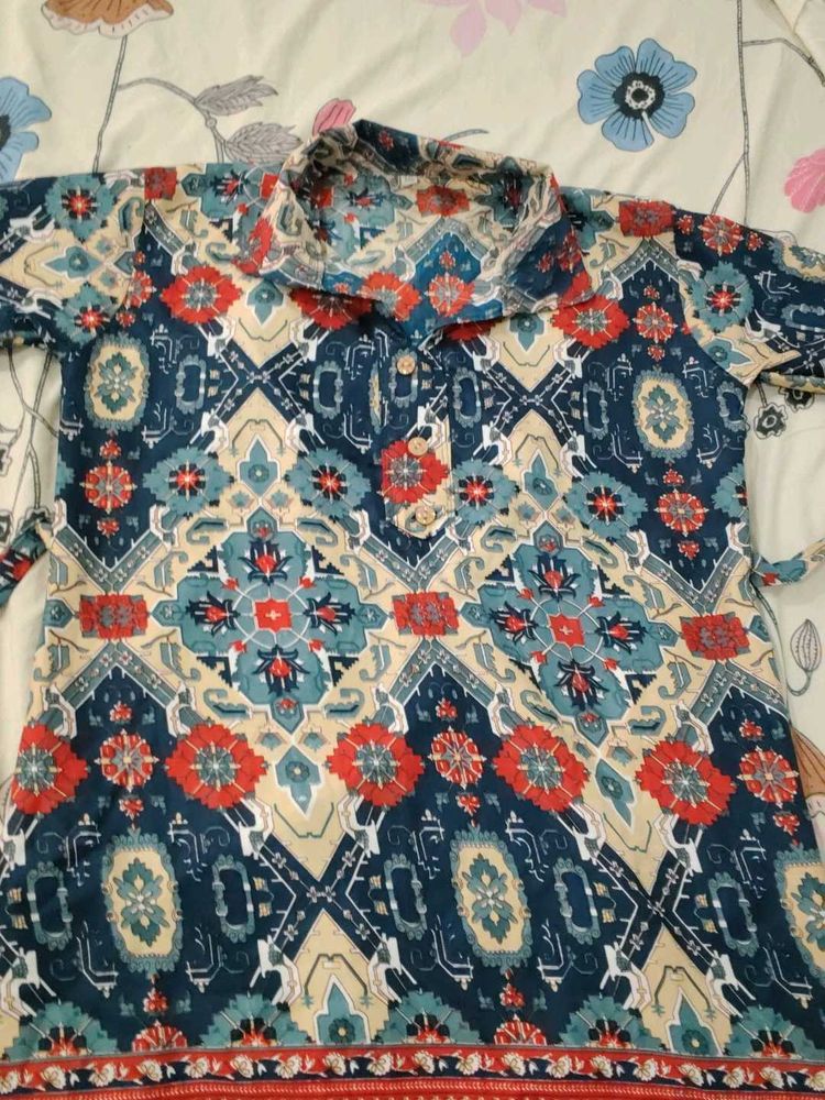 Vibrant Ethnic Printed Kurta xxl size