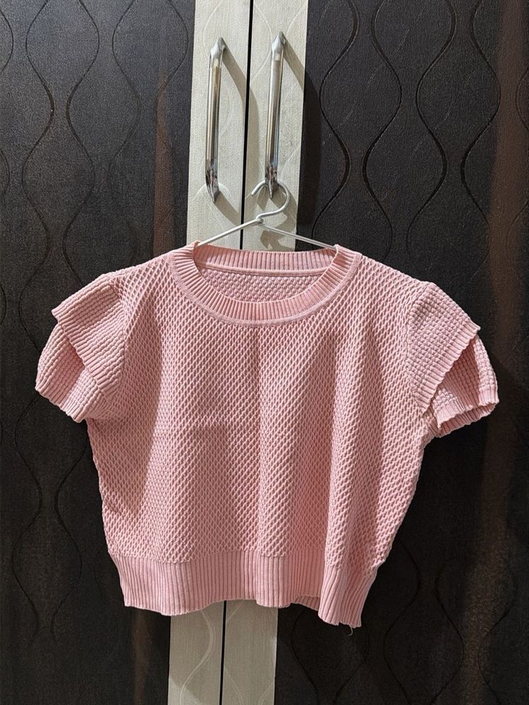 Pink Crop Top