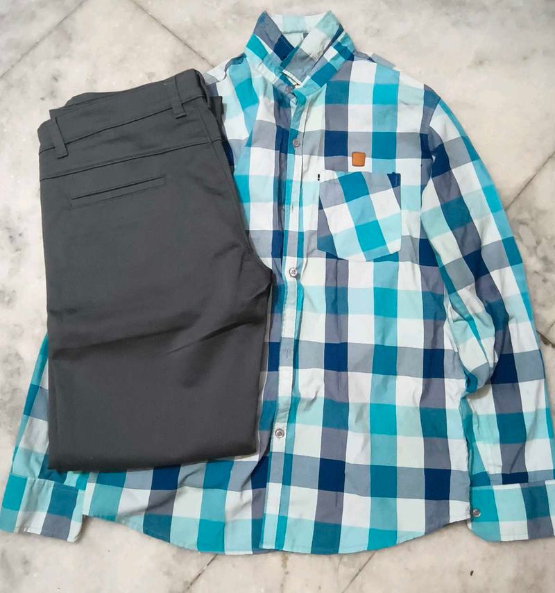Boys Shirt + Formal Pant Combo | Smart Casual