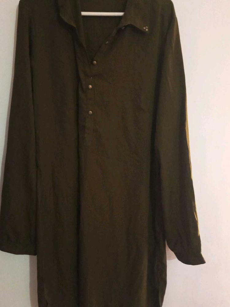 Olive Green Kurta