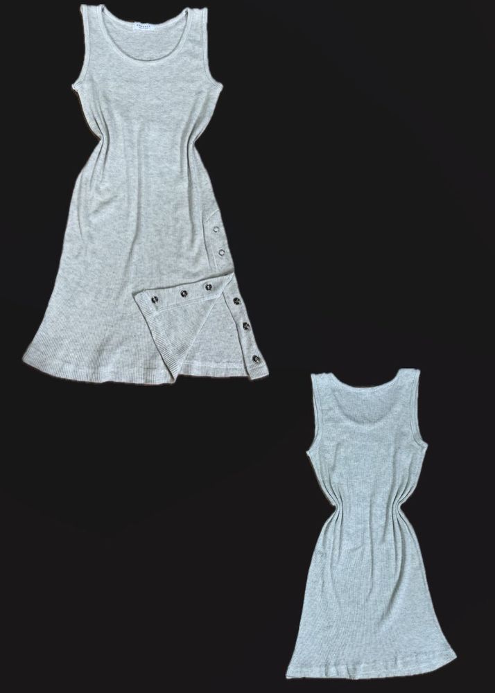 Tank Dress with Snap Detail