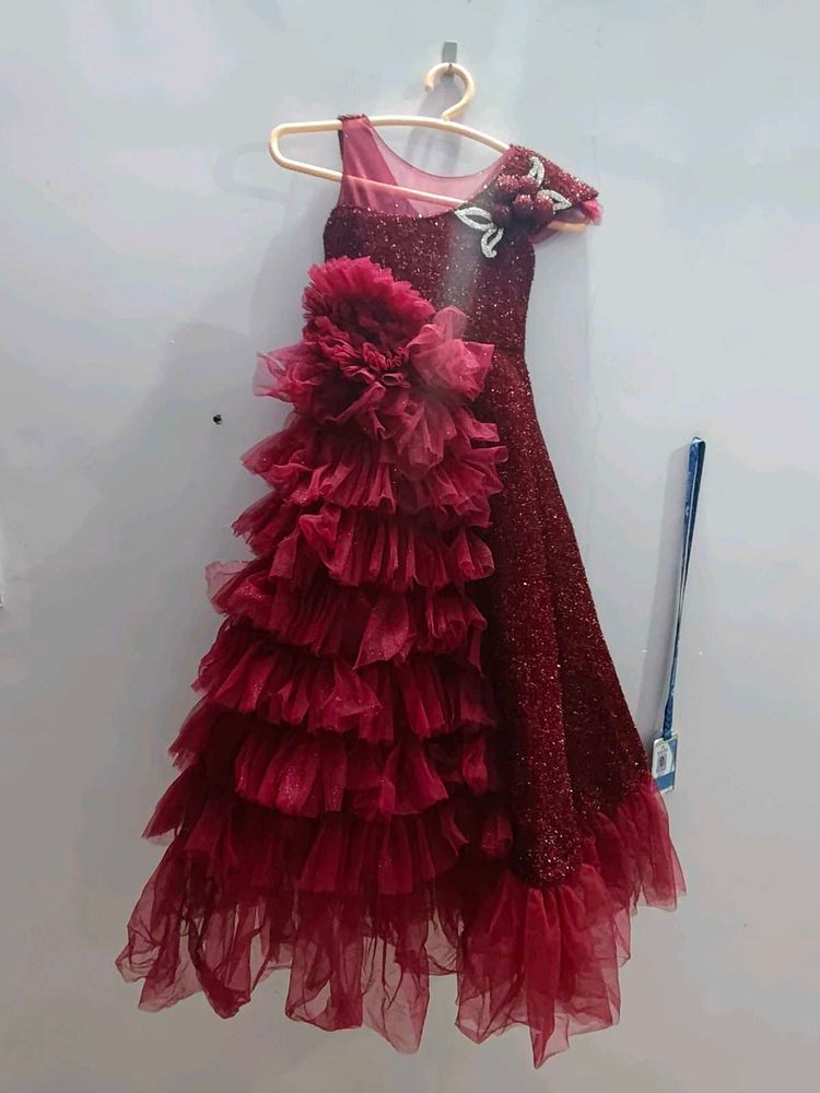 Stunning Ruffled Gown