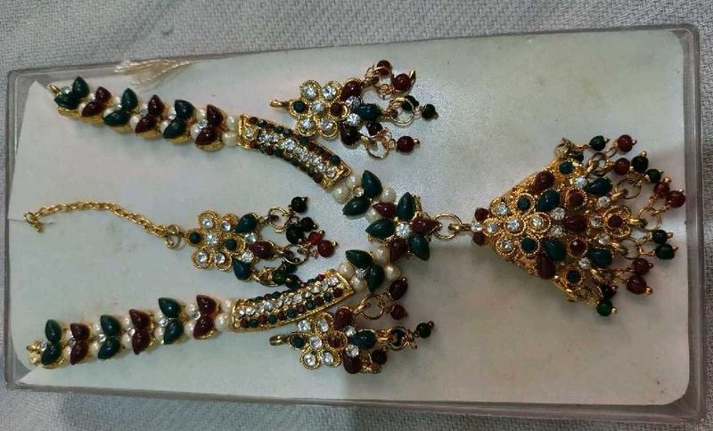 Designer Kundan &amp; Pearl Necklace Set