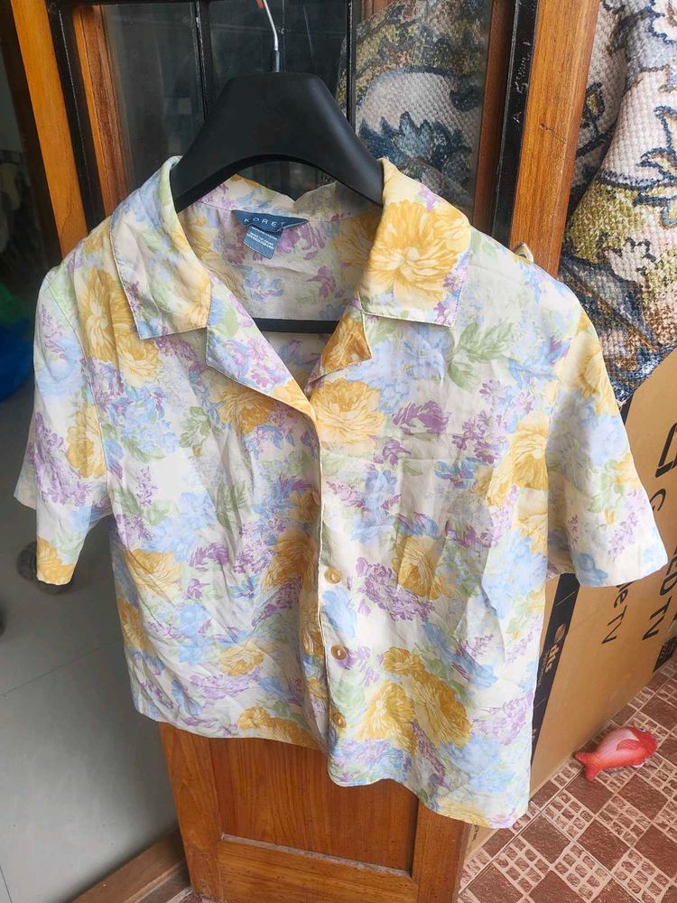 Floral Button-Down Top