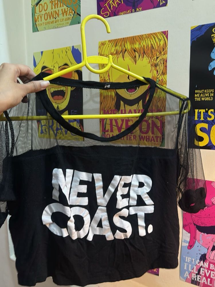 Black Never Coast Graphic Top