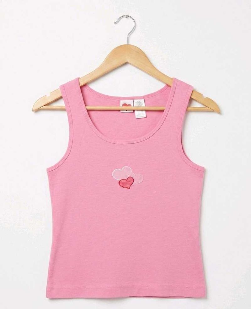 Pink Heart Tank Top