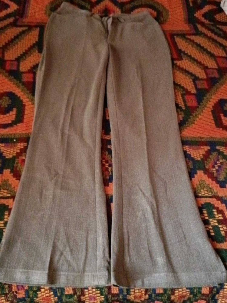 Flared Grey Pants