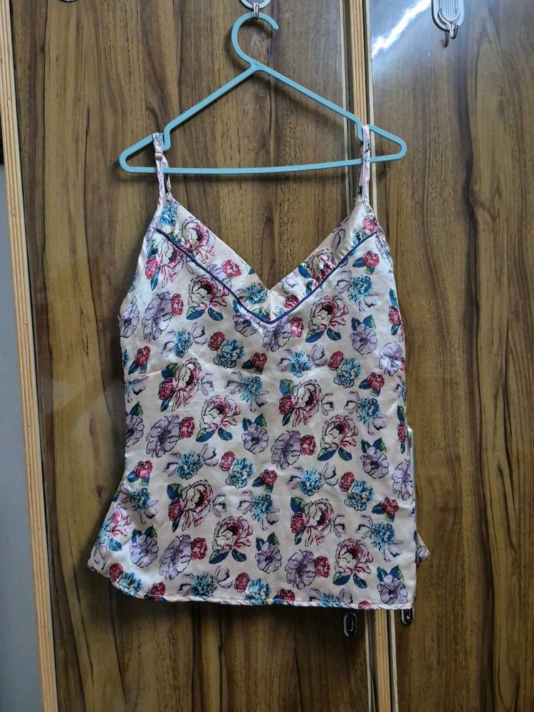Floral Satin Cami Top